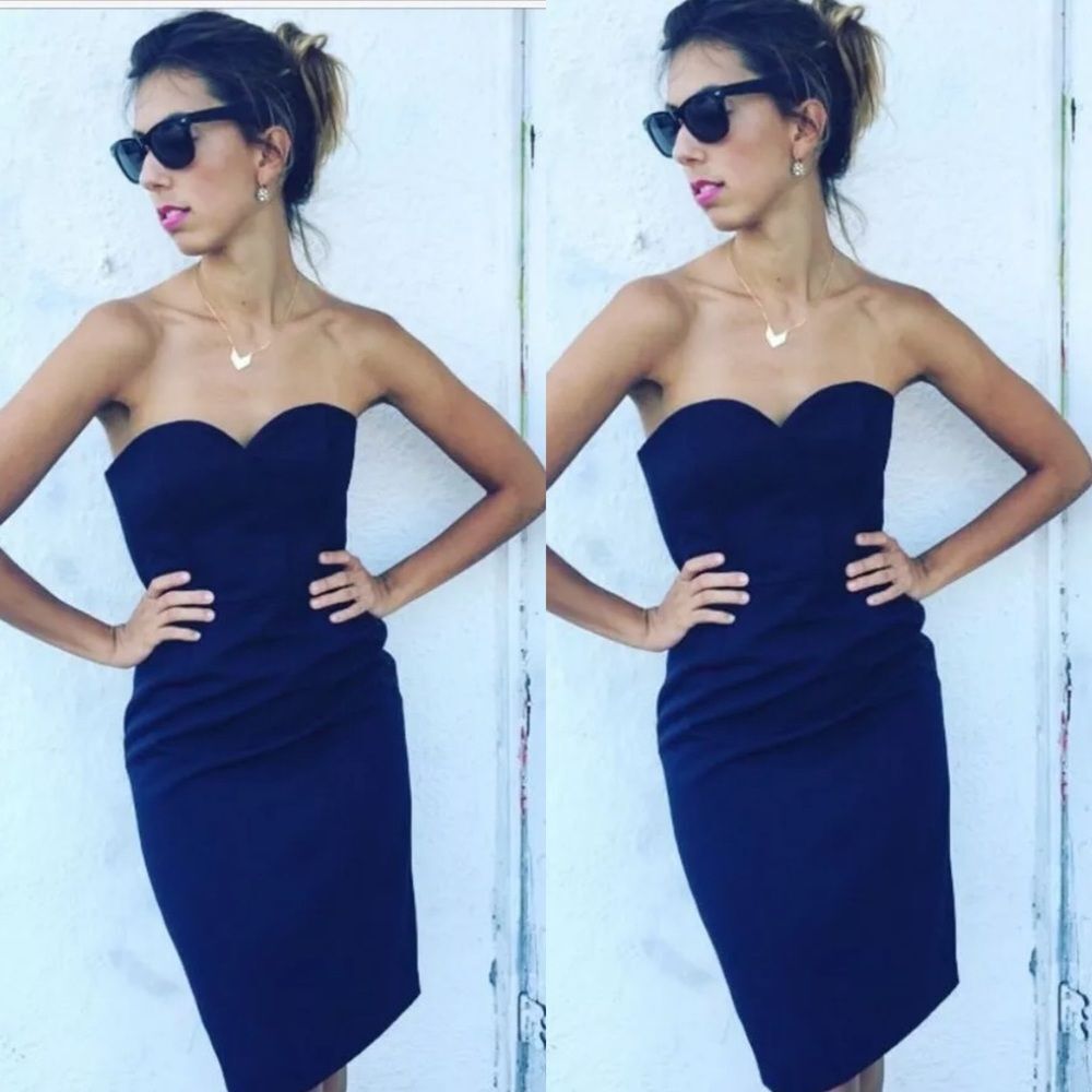 Finders keepers delirium navy strapless midi dress - size 4 Aus, so 0 or 00 US